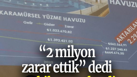 “2 milyon zarar ettik” dedi teşkilata seslendi